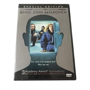 Being John Malkovich (DVD) John Cusack Cameron Diaz Sealed Cult Classic Special